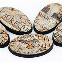 Socle 60×35 mm Fallen Empire — détail texture