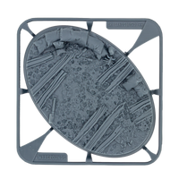 Socle 105×70 mm No Man's Land — grappe résine
