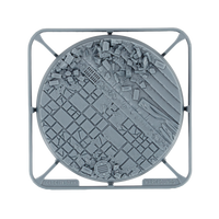Socle 90 mm Old City — grappe résine