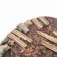 Socle 105×70 mm No Man's Land — détail texture