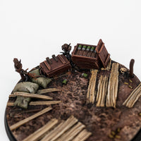 Socle 80 mm No Man's Land — détail texture