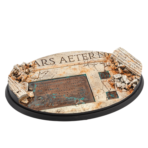 Socles Fallen Empire 105×70 mm peints — colonnes brisées et dalles fendues